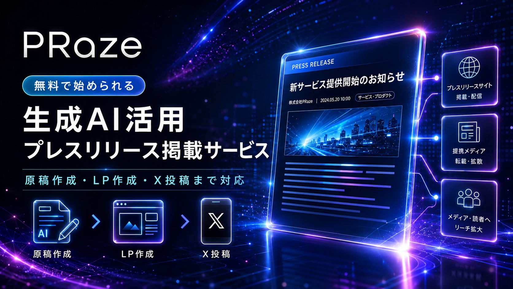 PRazeトップページリニューアルのイメージ画像1