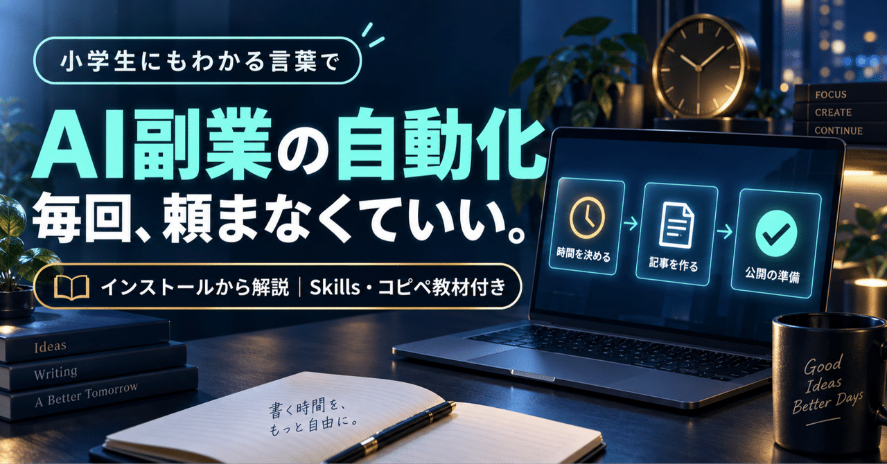ORGAI、noteの作業をAIに委任する仕組みを解説する980円の専門教材を発表